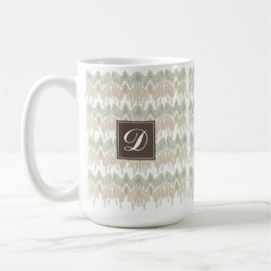 Mug Boho biologique Abstrait Macrame Naturel Pression