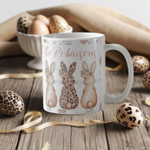 Boho Bunnies Floral Personnalisé Pâques