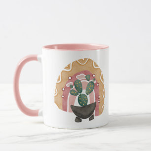 Mug Boho Cactus Arc-en-ciel : Vibrations du désert