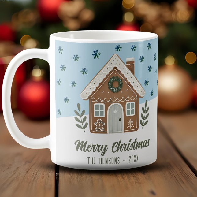 Mug Boho Cookie House Snowflakes Famille (Créateur téléchargé)