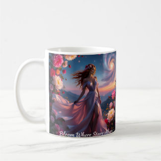 Mug Boho Cosmic Bloom Pink Coffee Cup Women | Ethereal