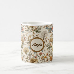 Mug Boho Floral en beige