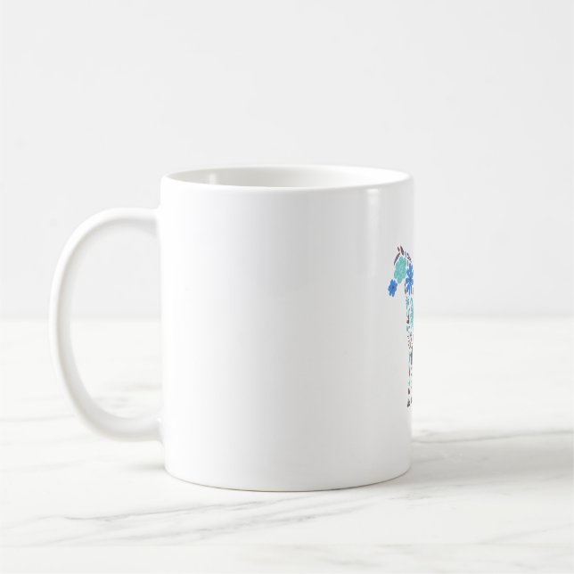 Mug Boho Floral Horse (Gauche)