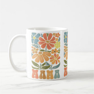 Mug Boho Floral Pastel MAMA Cadeau