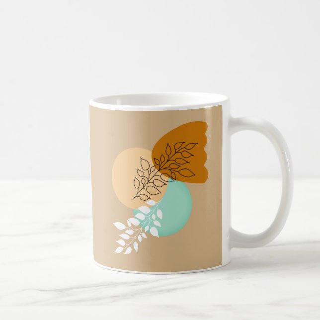 MUG BOHO MINIMALIST FEUILLES (Droite)
