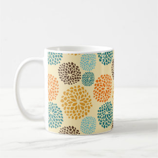 Mug Boho Orange Brown Retro Pois coloré
