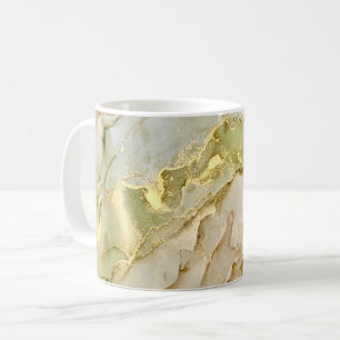 Mug Boho Pastel Vert Beige Or