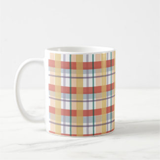 Mug Boho Plaid Pattern