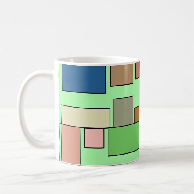 Mug Boho Rectangles (Gauche)