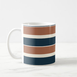 Mug Boho Rustic et Navy Stripes