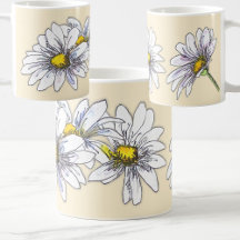 Boho Watercolor Floral Daisy Christmas Gift