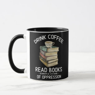 Mug Boire Café Lire Livres Démanteler Les Systèmes De