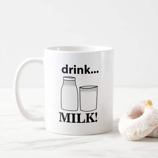 Mug Boire du lait Lait  (Avec donut)