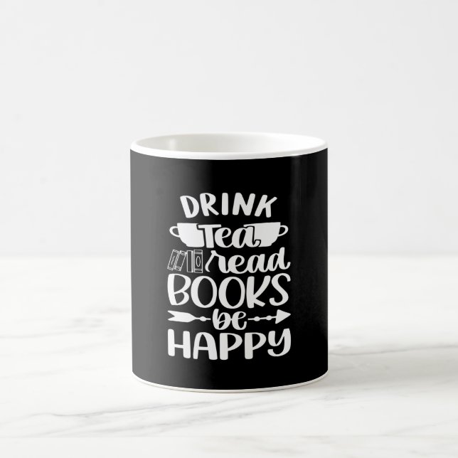 Mug Boire Thé Lire Livre Soyez Heureux (Centre)