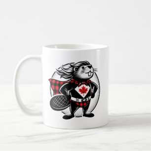 Mug Bois de castor canadien à carreaux buffle
