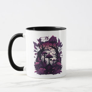 Mug Bois de champignons Whimsigoth Witchy sérigraphie