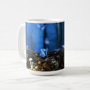 Mug Bois fée magique avec papillons et champignons