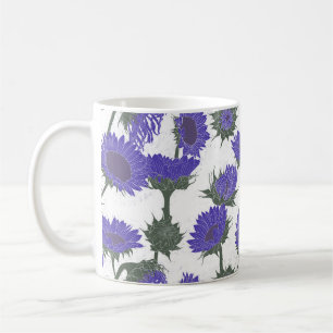 Mug Bois Imprimer Tournesol violet