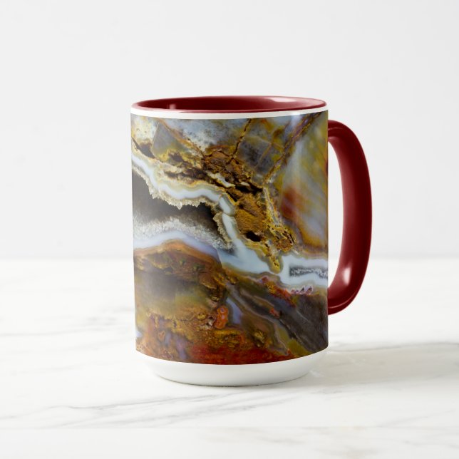 Mug Bois pétrifié aux cristaux (Devant droit)
