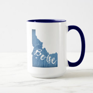 Mug Boise, Idaho Wood Grain
