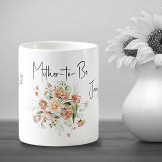 Mug Boisson Future Maman Bouquet de roses tendres 