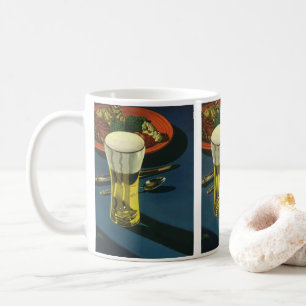 Mug Boissons alimentaires vintage, verre de bière, dîn