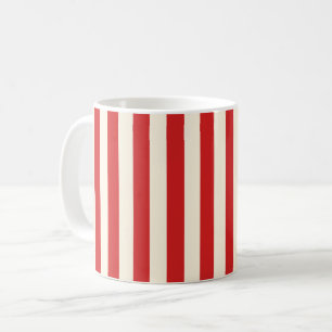 Mug Boîte aux lettres rouge à rayures crème Tofu