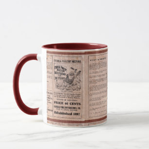 Mug Boîte métallique antique d'alimentation
