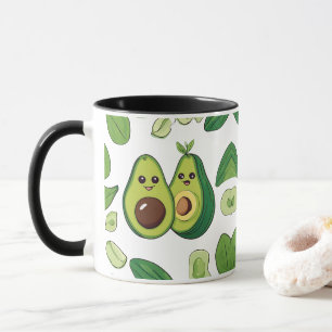 Mug Boîtier téléphonique couple Avocado   Funny Kawaii