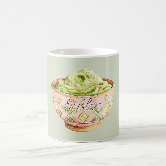 Mug Bol de Guacamole Hola (bonjour) (Centre)