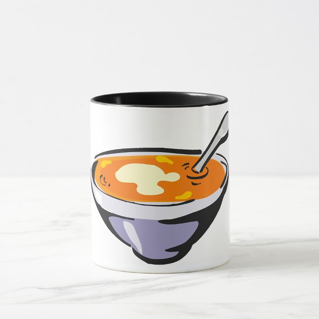Mug Bol soupe de tomate avec cuillère (Créateur téléchargé)