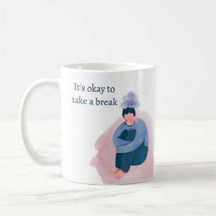 Mug Bold Santé Mentale   progrès et non perfection 