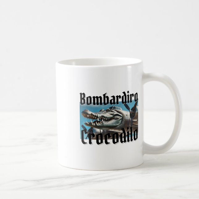 Mug Bombardiro Bombardino Crocodilo Funny Brai italien (Droite)