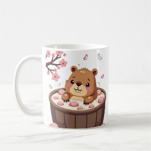 Mug Bombes de bain Relaxation Capybara Jacuzzi Fleurs 
