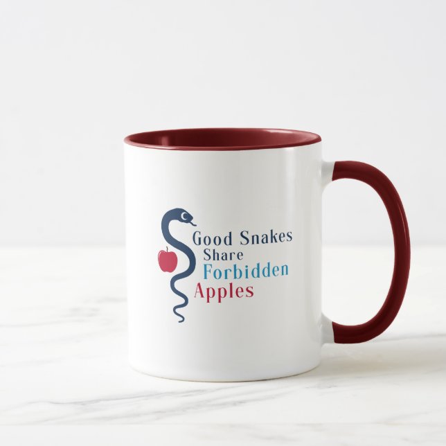 Mug Bon Serpent Partager Pommes interdites (Droite)