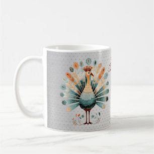 Mug Bon thanksgiving Colorée Turquie Golden Stars