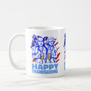 Mug bon thanksgiving washington franklin patriote
