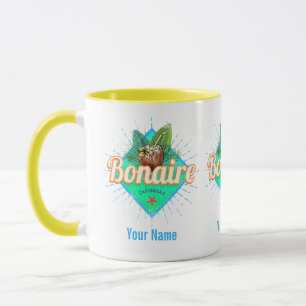 Mug Bonaire Caraïbes vacances rétro île vintage