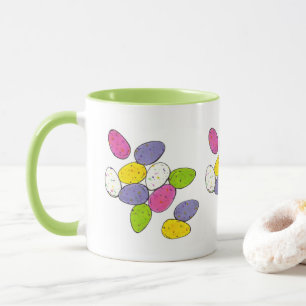 Mug Bonbons d'oeufs de Pâques au chocolat au lait tres