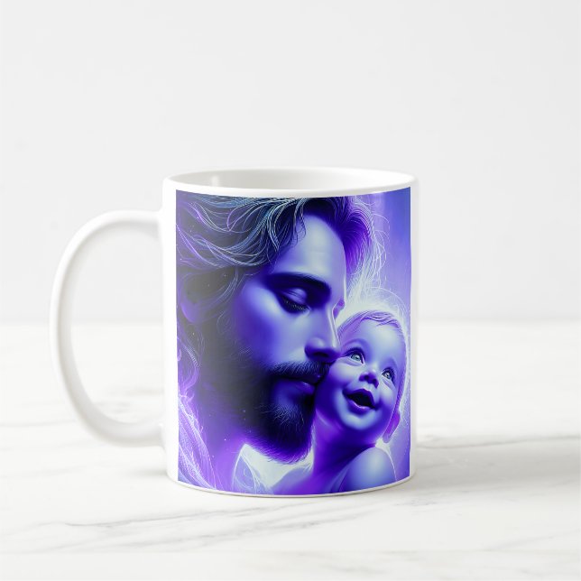 Mug Bond bébé père pourpre (Gauche)