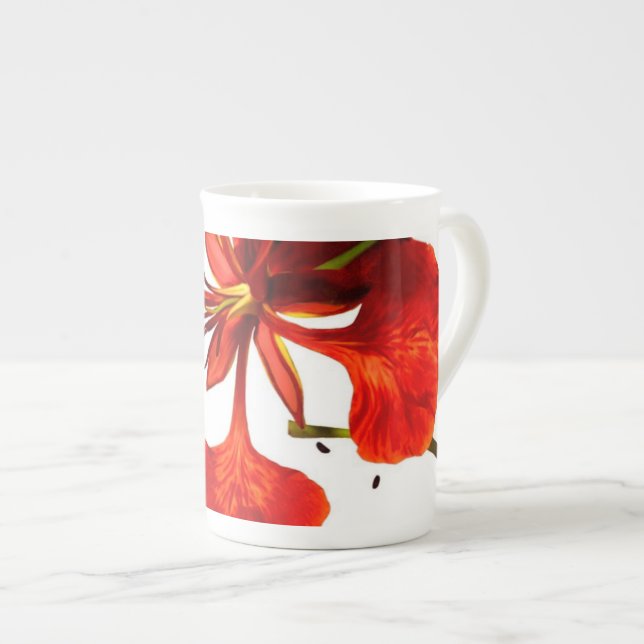 Mug Bone China Royal Poinciana (Front Right)