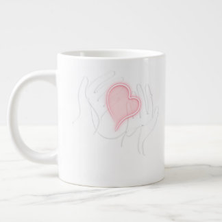 Mug, Bone China, WWC Regions + Heart Large Coffee Mug