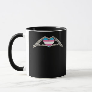 Mug Bone Hands Coeur Transgenre Goth