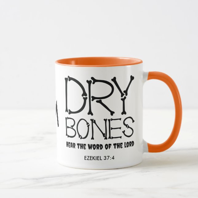 Mug BONES SEC Ezekiel 37 Monogramme Christian Hallowee (Droite)