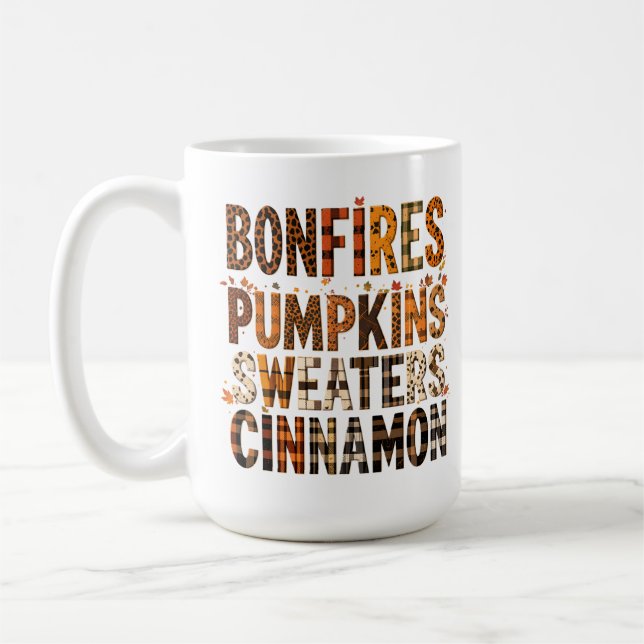 Mug Bonfires Chandails Citrouille Cinnamon - Automne A (Gauche)