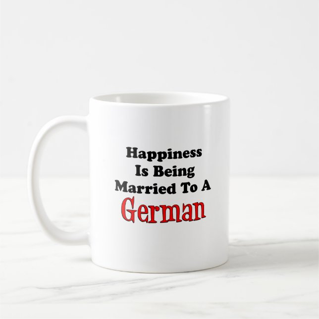 Mug Bonheur marié à un Allemand (Gauche)