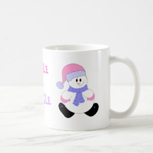Mug Bonhomme de neige carillonneur en rose