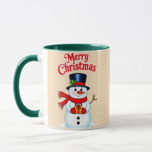 Mug Bonhomme de neige chapeau haut-de-forme noël