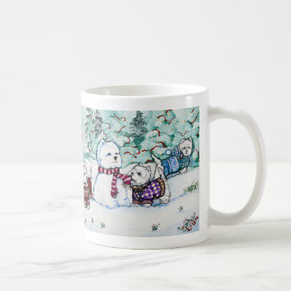 Mug Bonhomme de neige de Terrier blanc de montagne