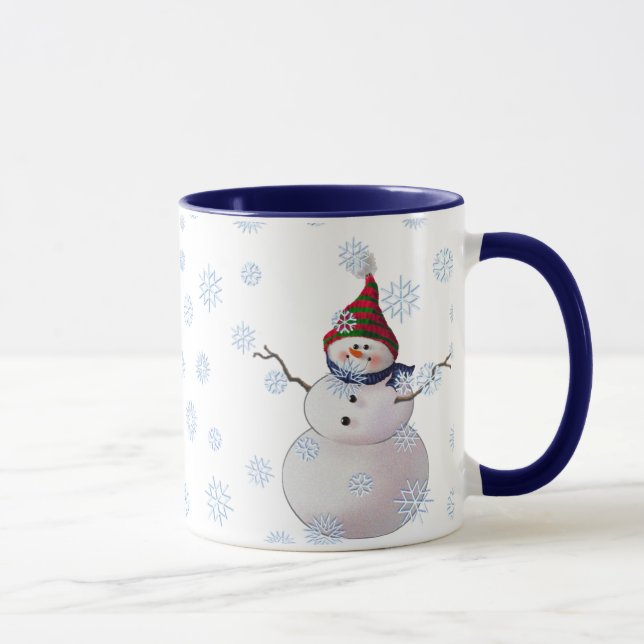 Mug BONHOMME DE NEIGE, ÉCHARPE et PAC de BAS par (Droite)